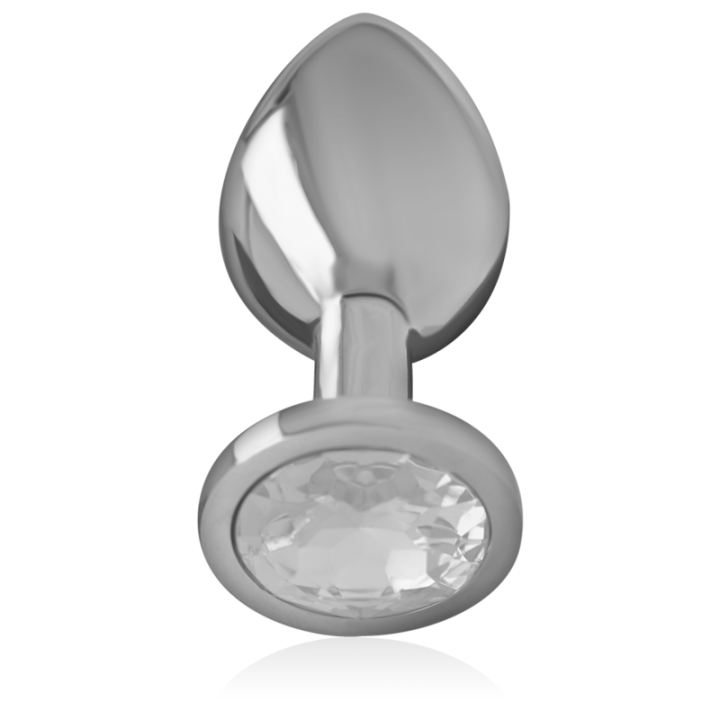 Analplug aus Aluminiu Mmetall mit Silbernem Kristall, Grösse L von Intense Anal Toys | Fesselliebe.de