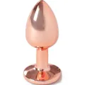 Metall-Butt-Plug Roségold, Kleine Grösse 7 cm von Secretplay Toys