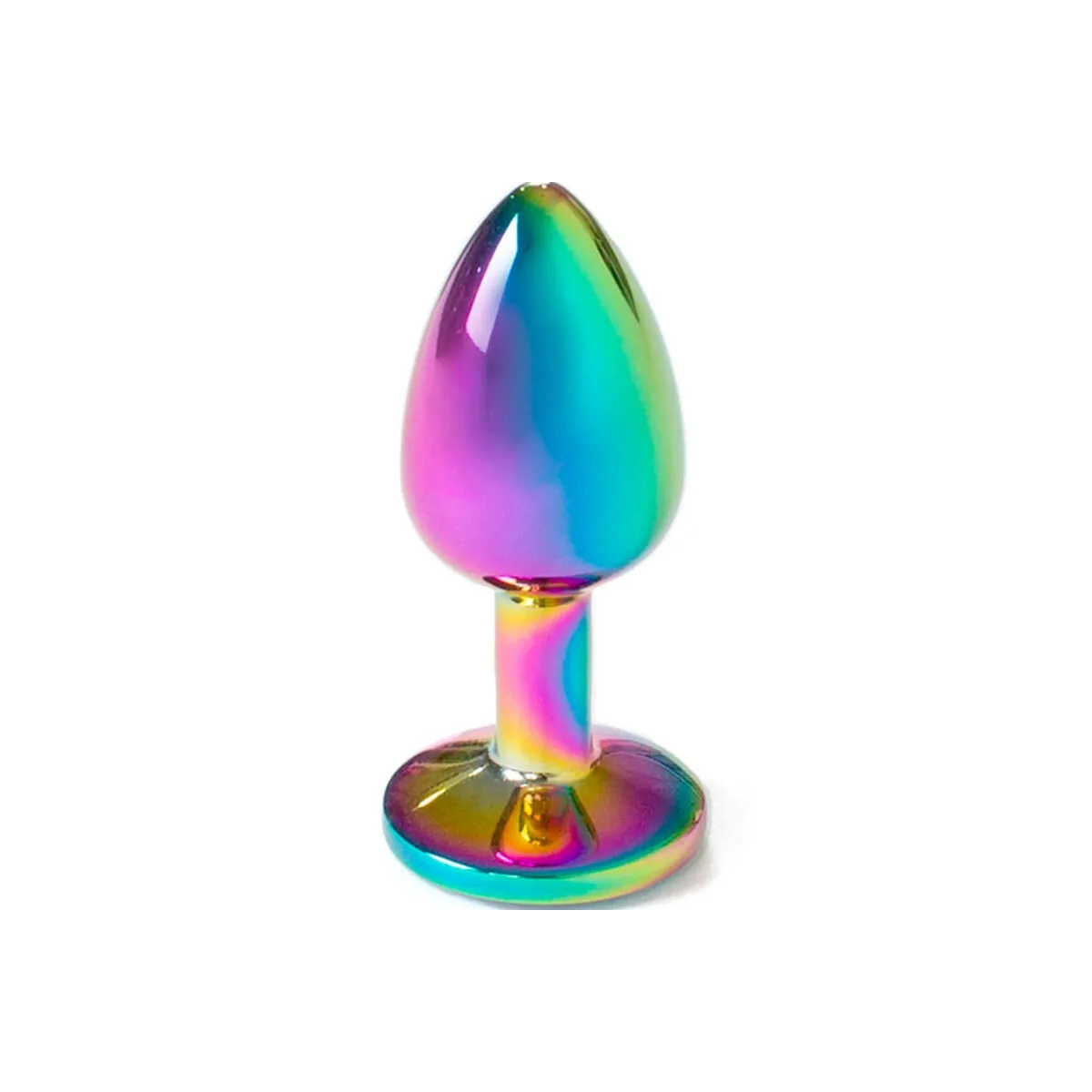 Butt Plug aus Metall Regenbogen, Kleine Grösse 7 cm von Secretplay Toys | Fesselliebe.de