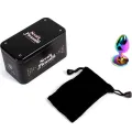Butt Plug aus Metall Regenbogen, Kleine Grösse 7 cm von Secretplay Toys