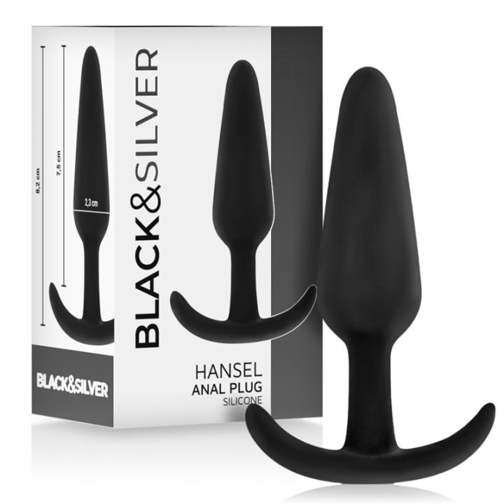 Hansel Silikon-Analsplug mit Kleinem Griff von Black&Silver | Fesselliebe.de