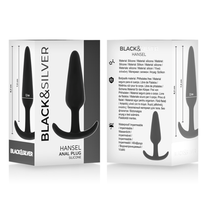 Hansel Silikon-Analsplug mit Kleinem Griff von Black&Silver | Fesselliebe.de
