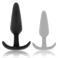 Kael Silikon Analplug mit Mittlerem Griff von Black&Silver