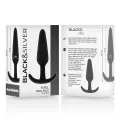 Kael Silikon Analplug mit Mittlerem Griff von Black&Silver