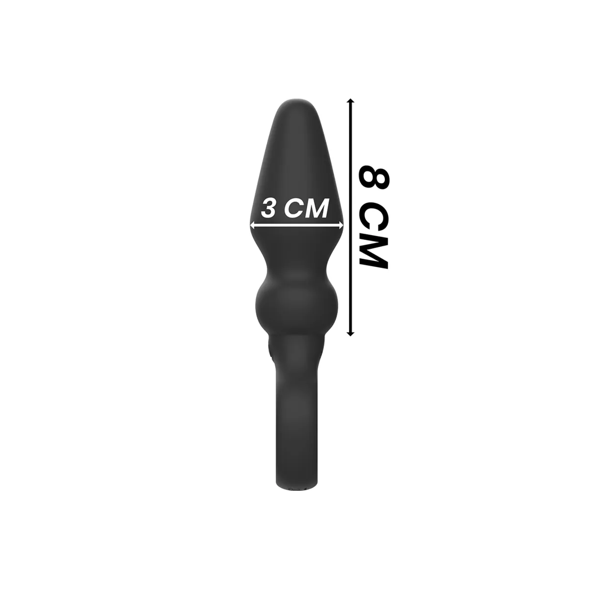 Ozzy Leistungsstarker Silikon-Analsplug von Black&Silver | Fesselliebe.de