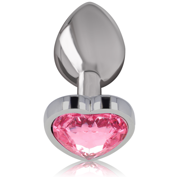 Aluminium-Metall-Anal-Stecker Rosa Herz Grösse S von Intense Anal Toys | Fesselliebe.de