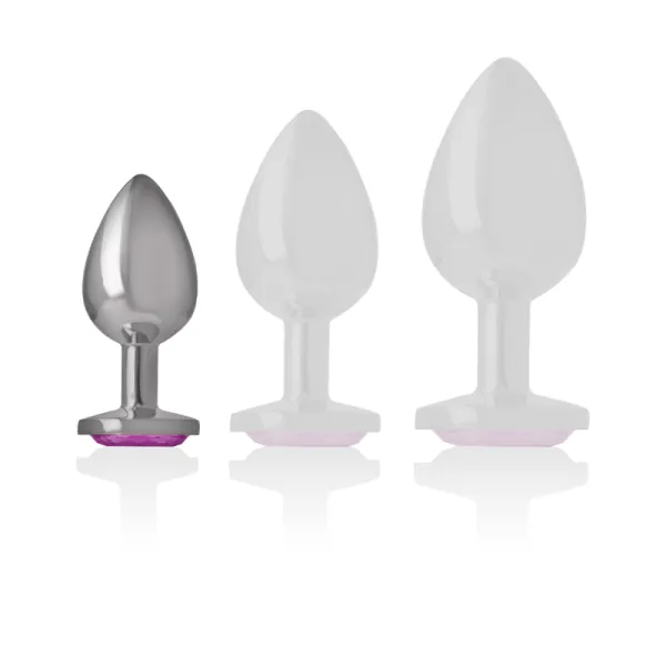 Aluminium-Metall-Anal-Stecker Rosa Herz Grösse S von Intense Anal Toys | Fesselliebe.de