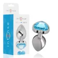 Aluminium-Metall-Anal-Stecker, Blaues Herz, Grösse S von Intense Anal Toys