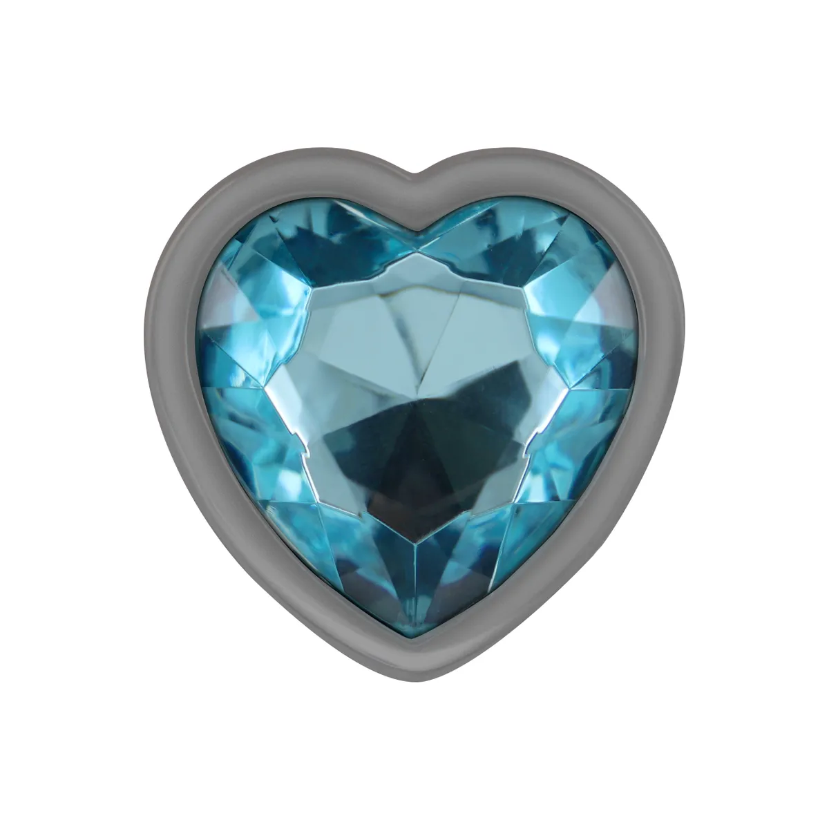 Aluminium-Metall-Anal-Stecker, Blaues Herz, Grösse S von Intense Anal Toys | Fesselliebe.de