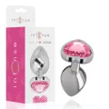 Aluminium-Metall-Anal-Stecker Rosa Herz Grösse M von Intense Anal Toys