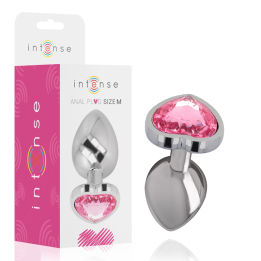 Aluminium-Metall-Anal-Stecker Rosa Herz Grösse M von Intense Anal Toys | Fesselliebe.de