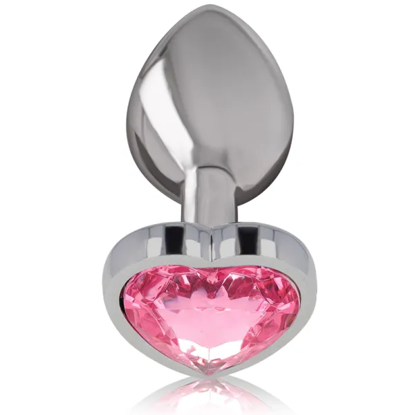Aluminium-Metall-Anal-Stecker Rosa Herz Grösse M von Intense Anal Toys | Fesselliebe.de