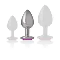 Aluminium-Metall-Anal-Stecker Rosa Herz Grösse M von Intense Anal Toys