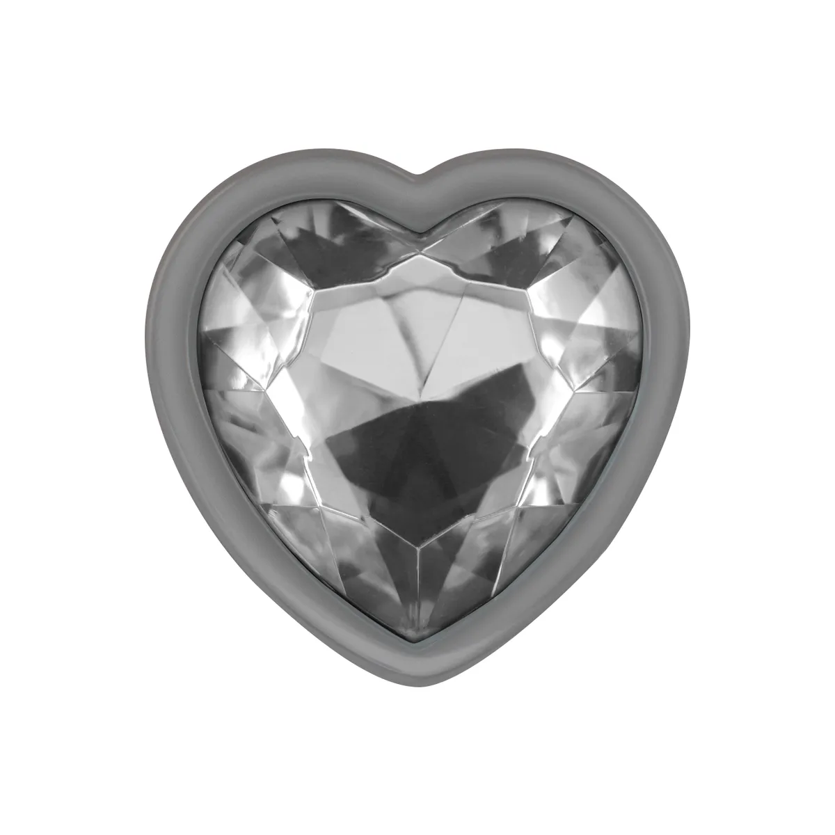 Aluminium-Metall-Anal-Stecker, Weisses Herz, Grösse M von Intense Anal Toys | Fesselliebe.de