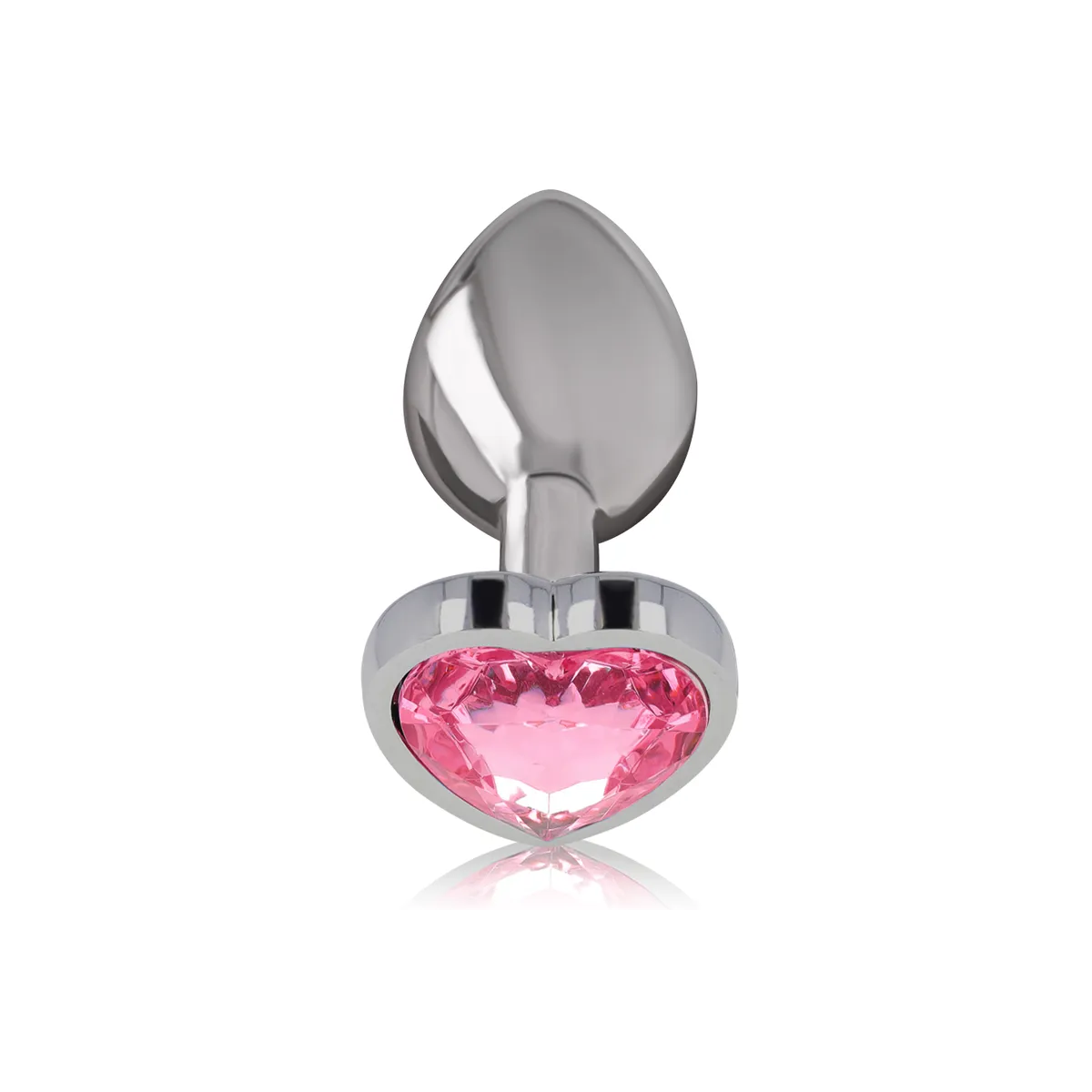 Aluminium-Metall-Anal-Stecker Rosa Herz Grösse L von Intense Anal Toys | Fesselliebe.de