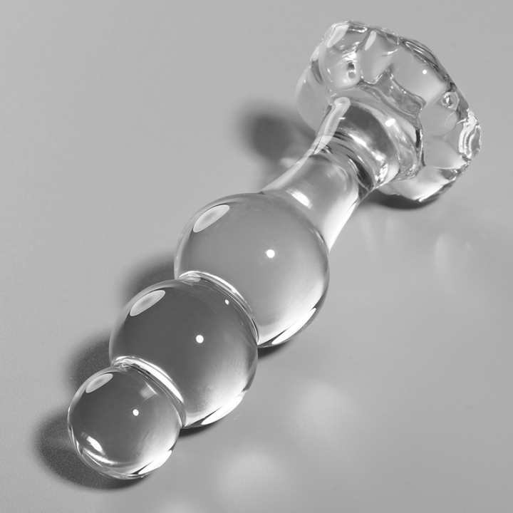 Modell 1 Stecker Borosilikatglas Transparent 10,5 cm -O- 3 cm von Nebula Series By Ibiza | Fesselliebe.de