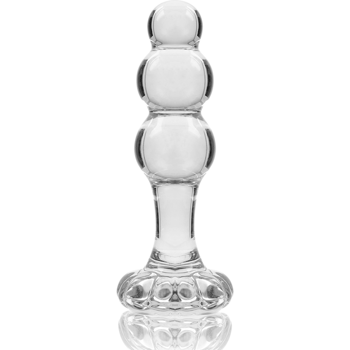 Modell 1 Stecker Borosilikatglas Transparent 10,5 cm -O- 3 cm von Nebula Series By Ibiza | Fesselliebe.de