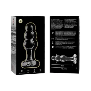 Modell 1 Stecker Borosilikatglas Transparent 10,5 cm -O- 3 cm von Nebula Series By Ibiza