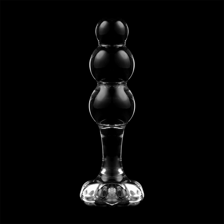 Modell 1 Stecker Borosilikatglas Transparent 10,5 cm -O- 3 cm von Nebula Series By Ibiza | Fesselliebe.de