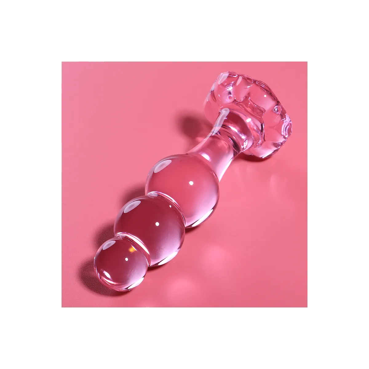 Modell 1 Analplug Borosilikatglas Rosa 10,5 cm -O- 3 cm von Nebula Series By Ibiza | Fesselliebe.de