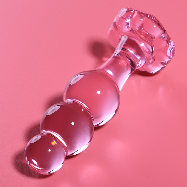 Modell 1 Analplug Borosilikatglas Rosa 10,5 cm -O- 3 cm von Nebula Series By Ibiza | Fesselliebe.de