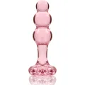 Modell 1 Analplug Borosilikatglas Rosa 10,5 cm -O- 3 cm von Nebula Series By Ibiza