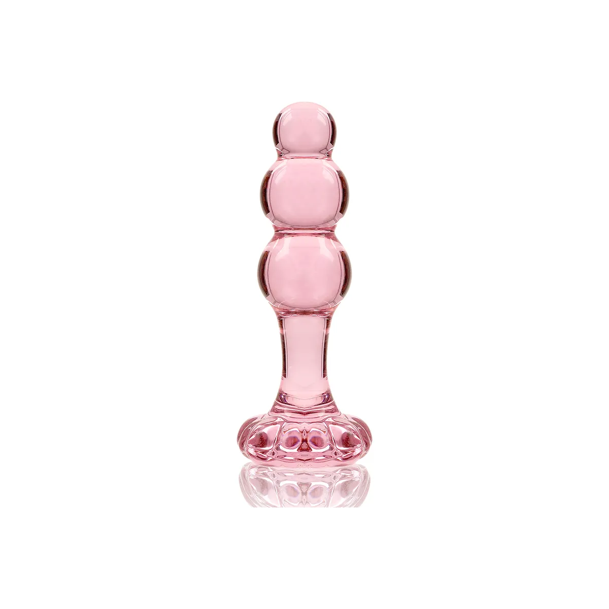 Modell 1 Analplug Borosilikatglas Rosa 10,5 cm -O- 3 cm von Nebula Series By Ibiza | Fesselliebe.de