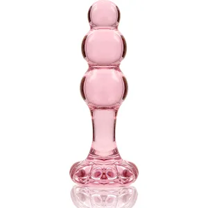 Modell 1 Analplug Borosilikatglas Rosa 10,5 cm -O- 3 cm von Nebula Series By Ibiza