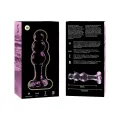 Modell 1 Analplug Borosilikatglas Rosa 10,5 cm -O- 3 cm von Nebula Series By Ibiza