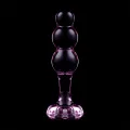 Modell 1 Analplug Borosilikatglas Rosa 10,5 cm -O- 3 cm von Nebula Series By Ibiza