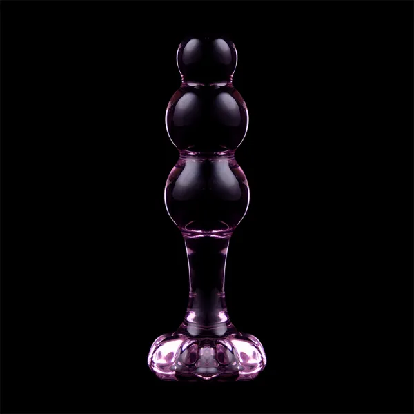 Modell 1 Analplug Borosilikatglas Rosa 10,5 cm -O- 3 cm von Nebula Series By Ibiza | Fesselliebe.de