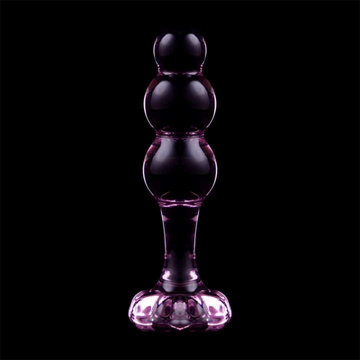 Modell 1 Analplug Borosilikatglas Rosa 10,5 cm -O- 3 cm von Nebula Series By Ibiza | Fesselliebe.de