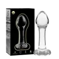 Modell 2 Analplug Borosilikatglas Klar 11 cm -O- 3,5 cm von Nebula Series By Ibiza