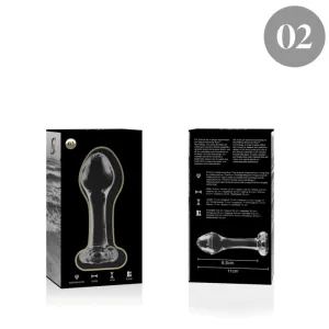 Modell 2 Analplug Borosilikatglas Klar 11 cm -O- 3,5 cm von Nebula Series By Ibiza