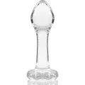 Modell 2 Analplug Borosilikatglas Klar 11 cm -O- 3,5 cm von Nebula Series By Ibiza