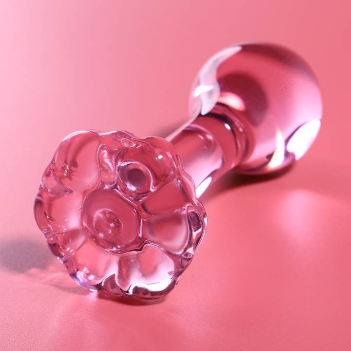 Modell 2 Analplug Borosilikatglas Rosa 11 cm -O- 3,5 cm von Nebula Series By Ibiza | Fesselliebe.de