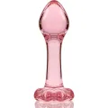 Modell 2 Analplug Borosilikatglas Rosa 11 cm -O- 3,5 cm von Nebula Series By Ibiza