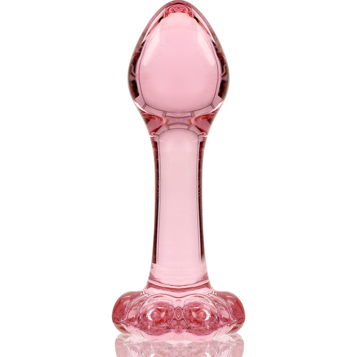 Modell 2 Analplug Borosilikatglas Rosa 11 cm -O- 3,5 cm von Nebula Series By Ibiza | Fesselliebe.de