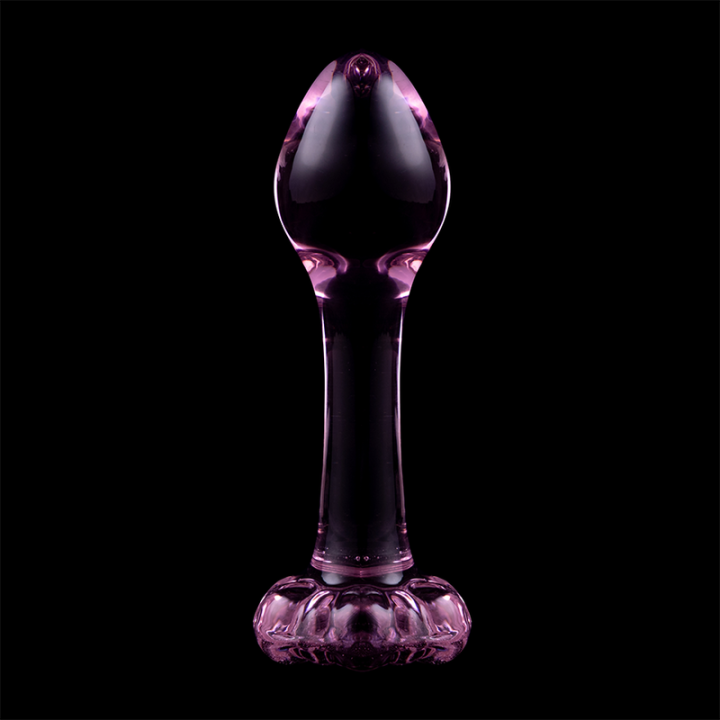 Modell 2 Analplug Borosilikatglas Rosa 11 cm -O- 3,5 cm von Nebula Series By Ibiza | Fesselliebe.de