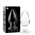 Modell 3 Analplug Borosilikatglas Transparent 11 cm -O- 5 cm von Nebula Series By Ibiza