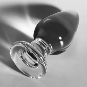 Modell 3 Analplug Borosilikatglas Transparent 11 cm -O- 5 cm von Nebula Series By Ibiza