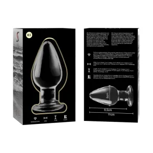 Modell 3 Analplug Borosilikatglas Transparent 11 cm -O- 5 cm von Nebula Series By Ibiza