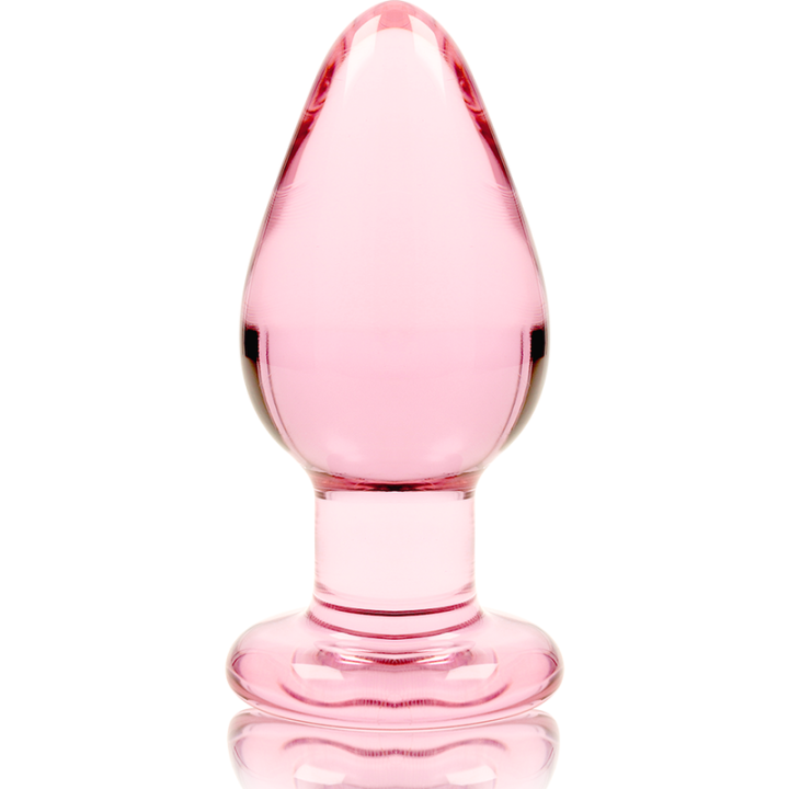 Modell 3 Analplug Borosilikatglas Rosa 11 cm -O- 5 cm von Nebula Series By Ibiza | Fesselliebe.de