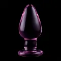 Modell 3 Analplug Borosilikatglas Rosa 11 cm -O- 5 cm von Nebula Series By Ibiza