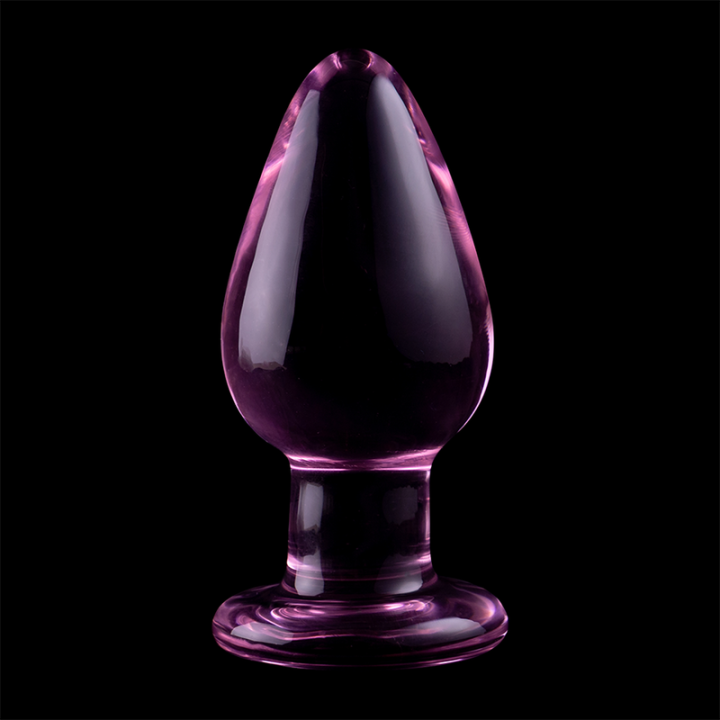 Modell 3 Analplug Borosilikatglas Rosa 11 cm -O- 5 cm von Nebula Series By Ibiza | Fesselliebe.de