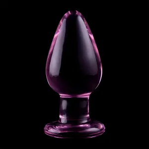 Modell 3 Analplug Borosilikatglas Rosa 11 cm -O- 5 cm von Nebula Series By Ibiza