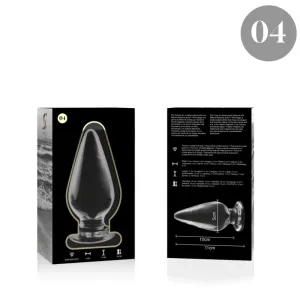Modell 4 Analplug Borosilikatglas Klar 11 cm -O- 5 cm von Nebula Series By Ibiza