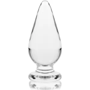 Modell 4 Analplug Borosilikatglas Klar 11 cm -O- 5 cm von Nebula Series By Ibiza