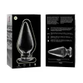 Modell 4 Analplug Borosilikatglas Klar 11 cm -O- 5 cm von Nebula Series By Ibiza