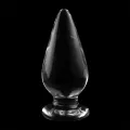 Modell 4 Analplug Borosilikatglas Klar 11 cm -O- 5 cm von Nebula Series By Ibiza
